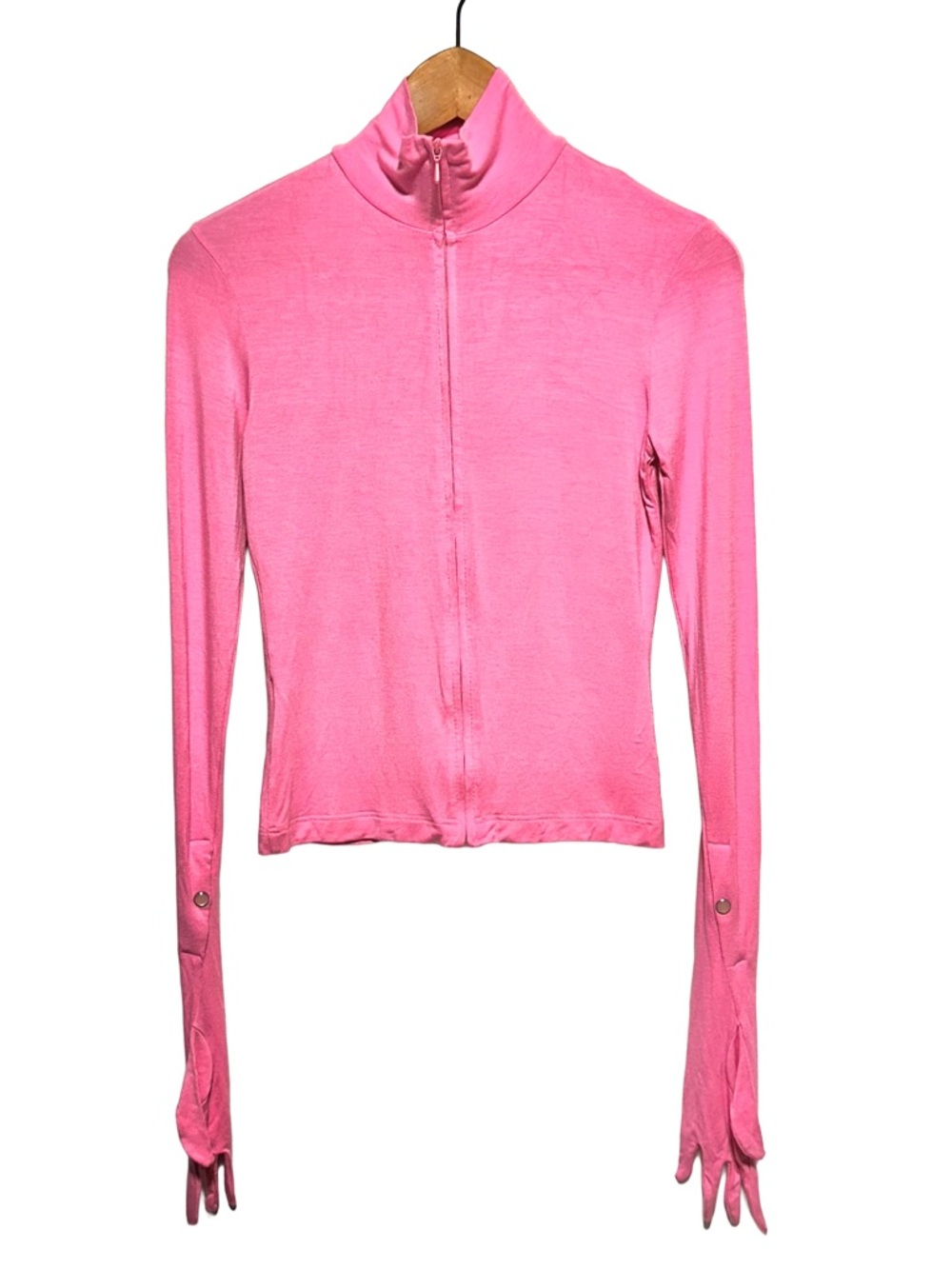 PAUL SMITH Pink Glove Sleeve Zip Top Y2K Avant Garde Cyber Techwear Balletcore